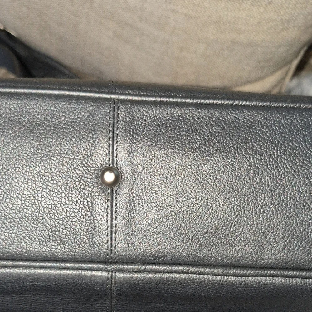 Vintage Wilson's Gray Leather Briefcase